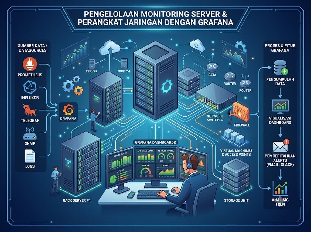 Monitoring Server dan Perangkat Jaringan