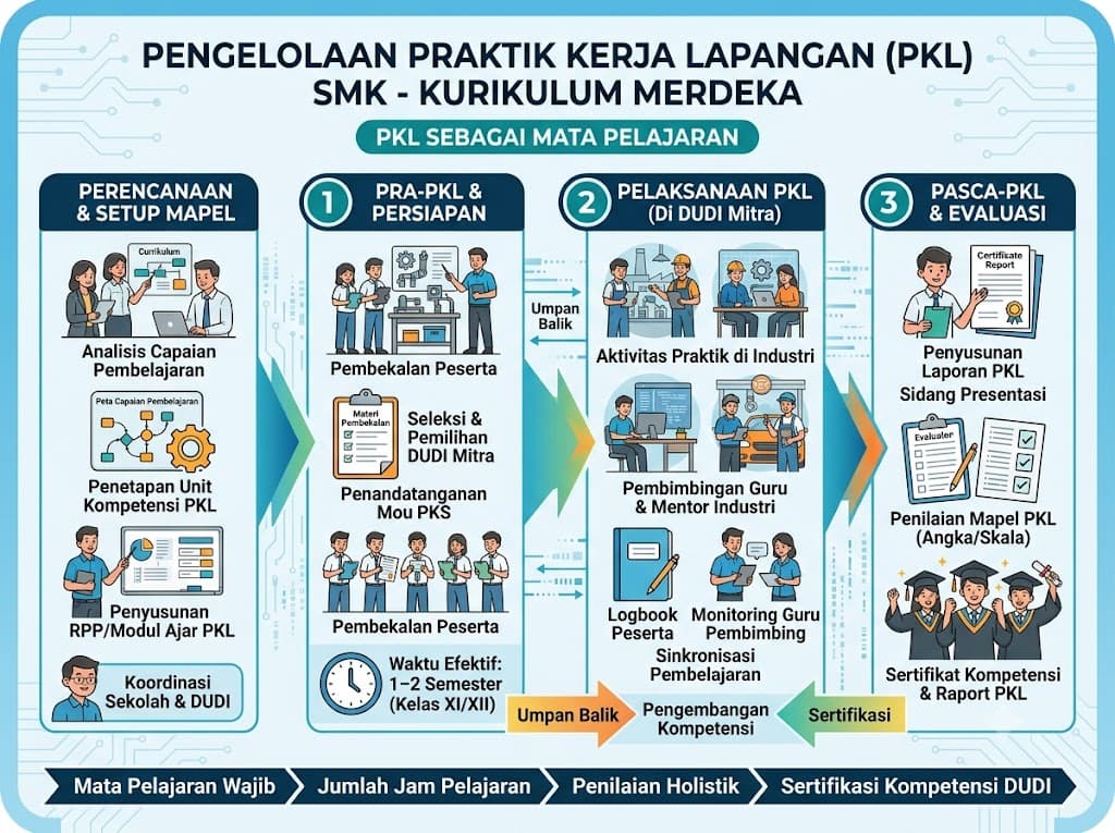 Aplikasi Pengelolaan PKL SMK Merdeka
